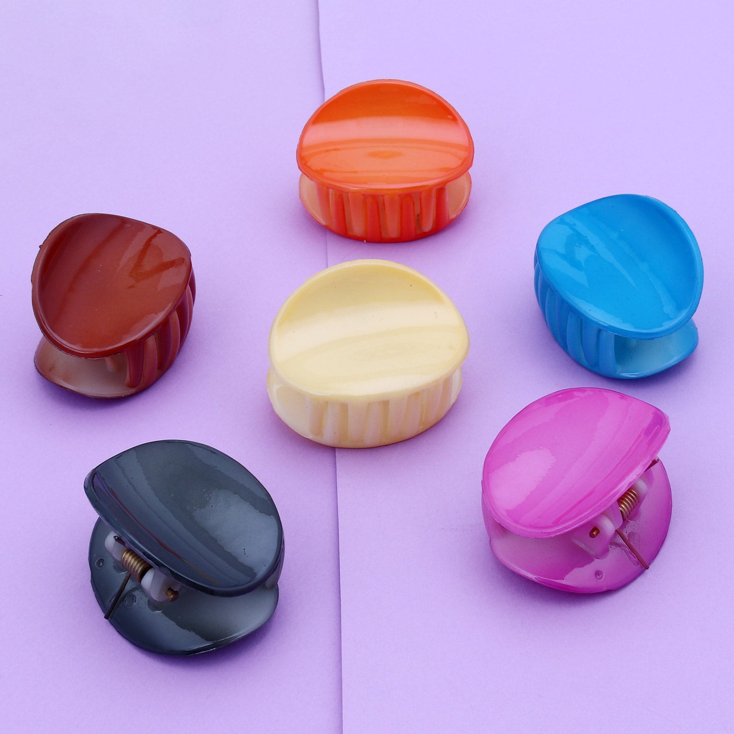 Sukkhi Charming Butterfly Hair Clip Hair Accessories for Women and Girl (Pack of 6) (Size: M)