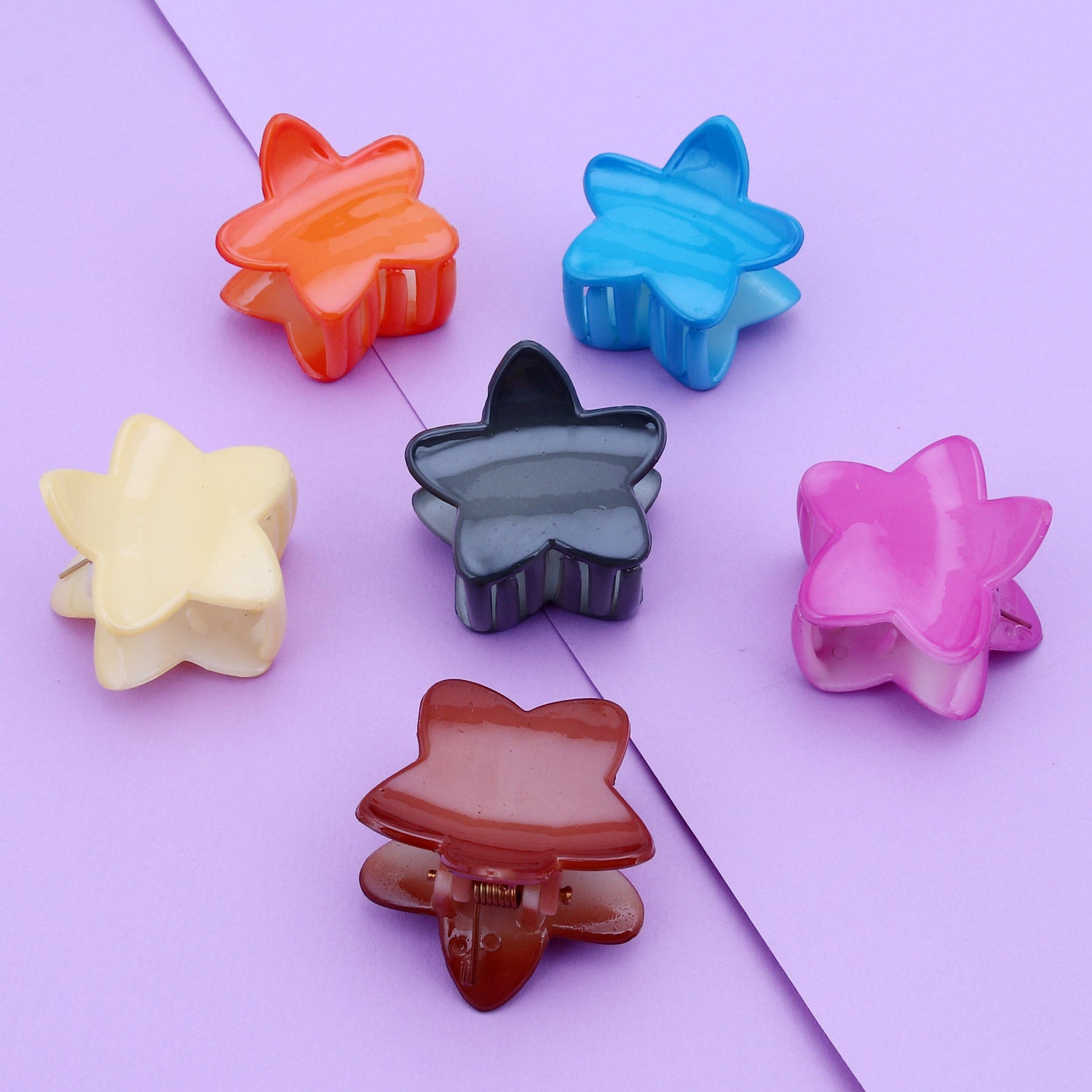 Sukkhi Splendid Butterfly Hair Clip Hair Accessories for Women and Girl (Pack of 6) (Size: M)