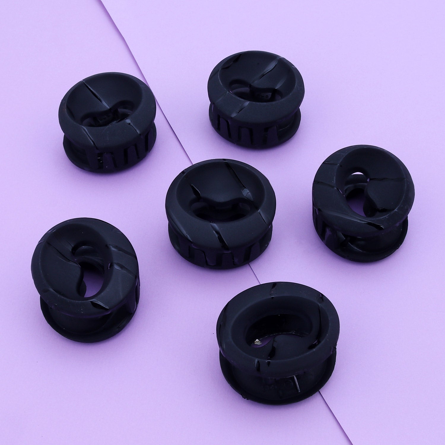 Sukkhi Dazzling Butterfly Hair Clip Mat Hair Accessories for Women and Girl (Pack of 6) (Size: M)