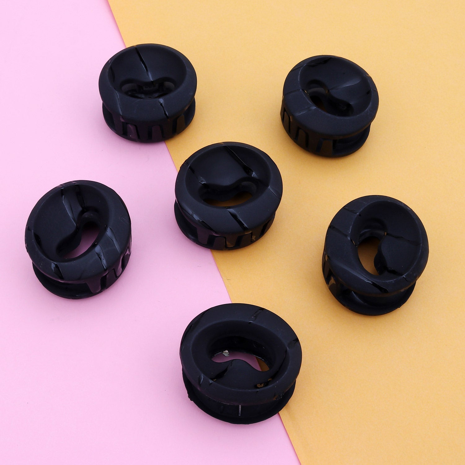 Sukkhi Dazzling Butterfly Hair Clip Mat Hair Accessories for Women and Girl (Pack of 6) (Size: M)