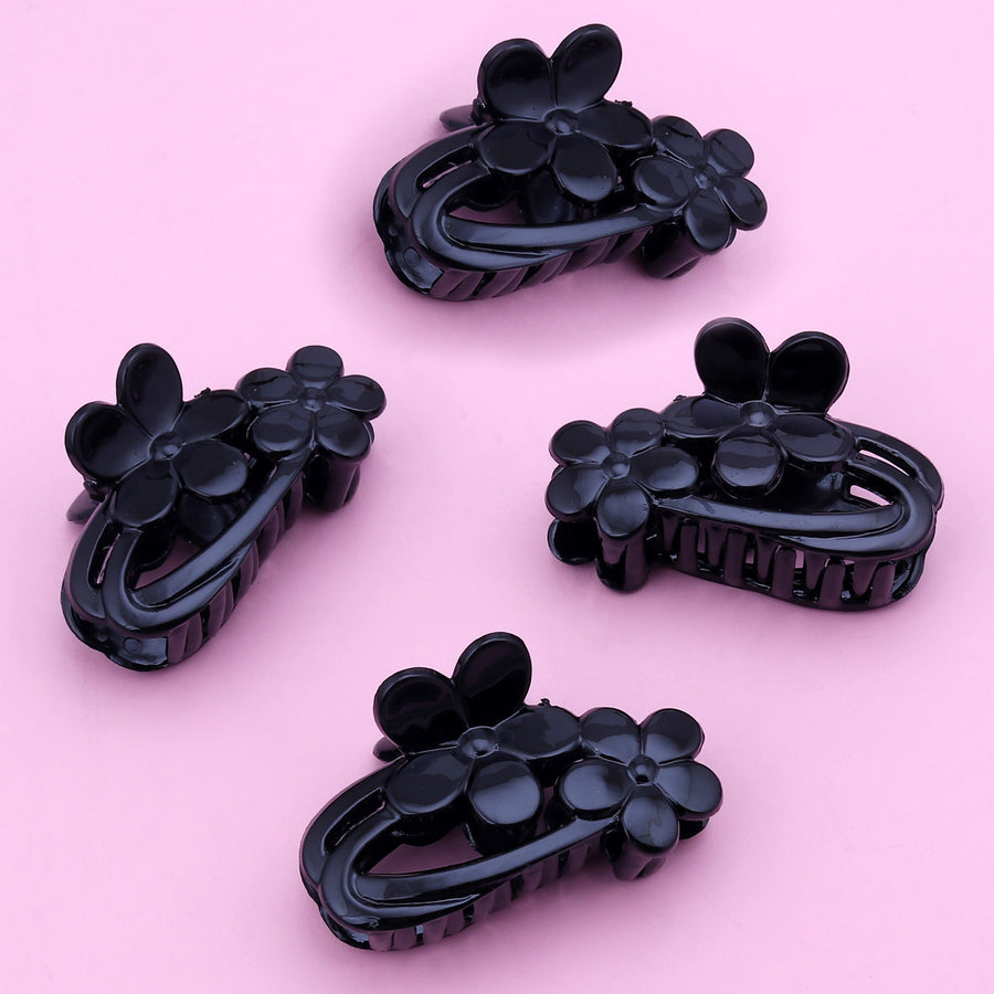 Sukkhi Floral Butterfly Hair Clip Hair Accessories for Women and Girl (Pack of 4) (Size: L)