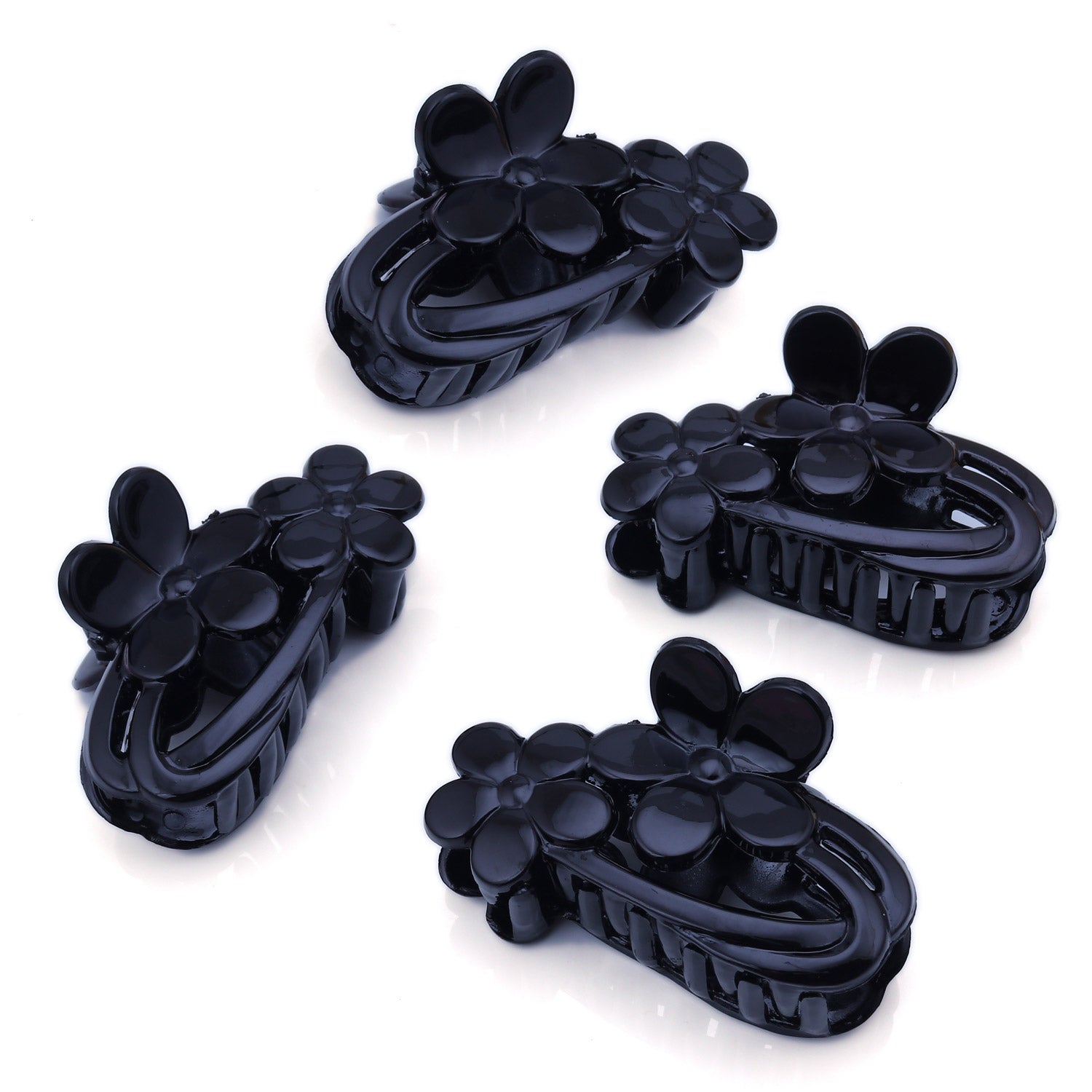 Sukkhi Floral Butterfly Hair Clip Hair Accessories for Women and Girl (Pack of 4) (Size: L)