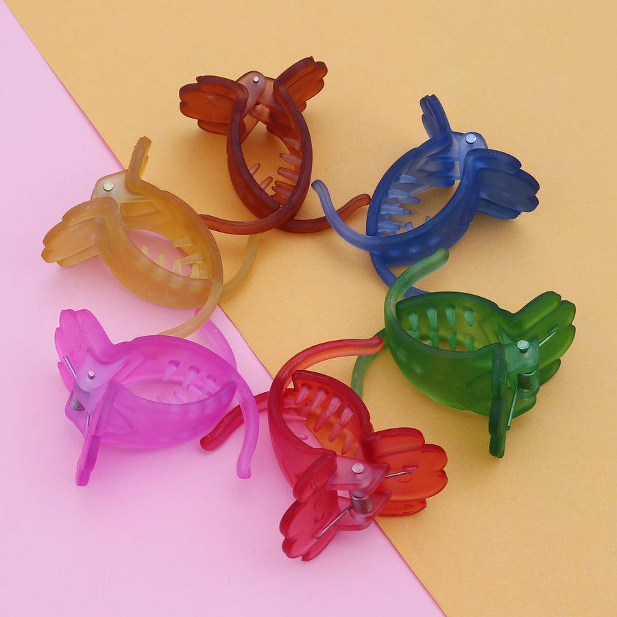 Sukkhi Exclusive Butterfly Hair Clip Mat Hair Accessories for Women and Girl (Pack of 6) (Size: M)