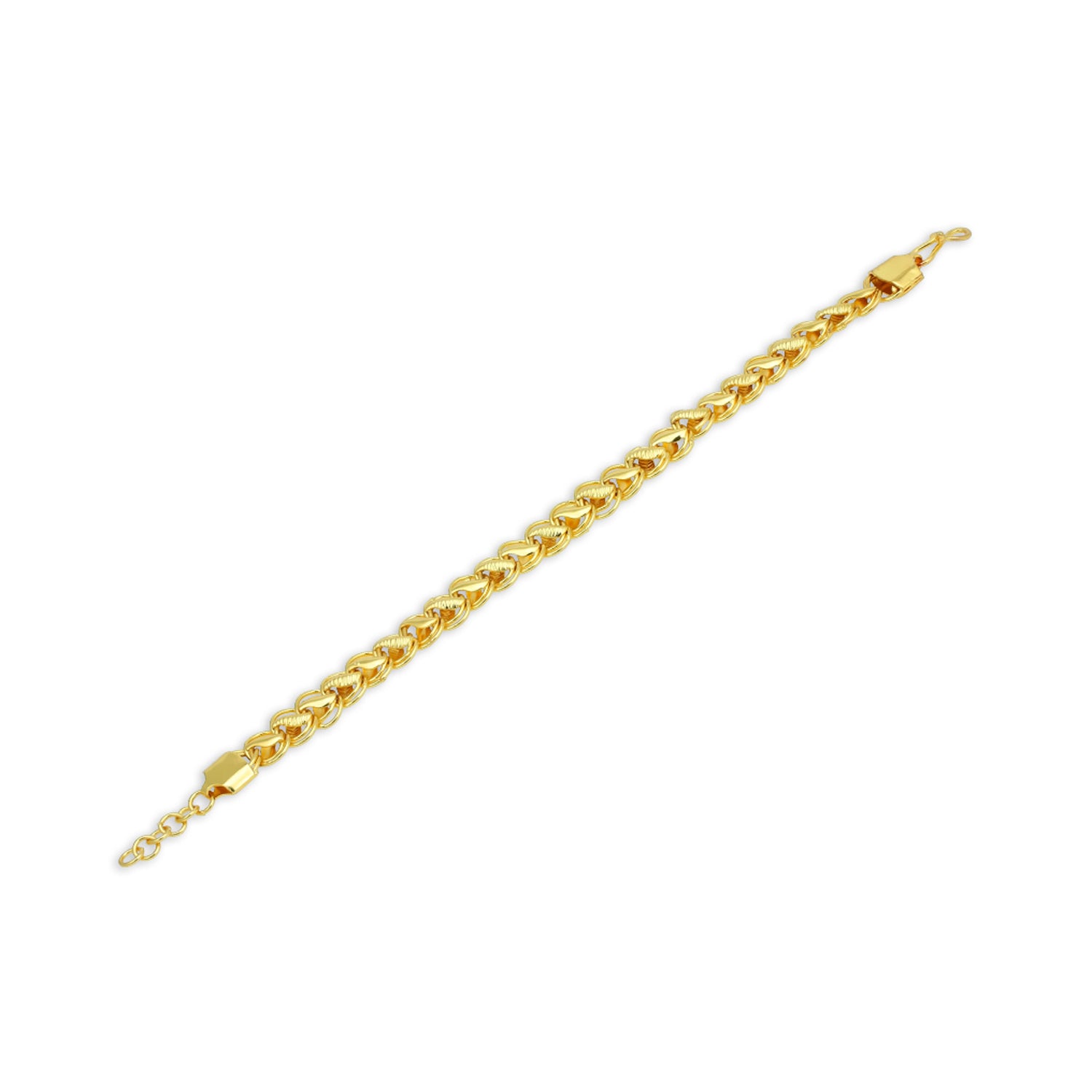Sukkhi Classy Gold Plated Link Bracelet for Men
