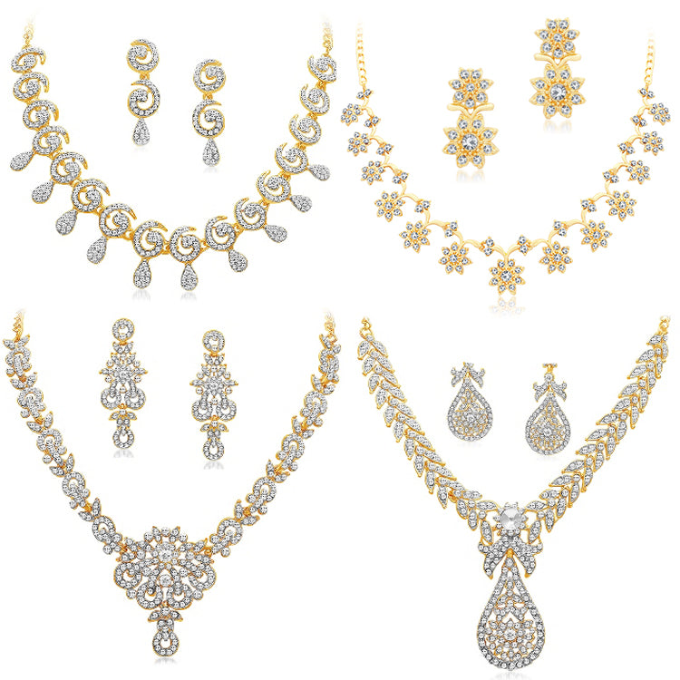 Sukkhi Exclusive Gold Plated Jewellery Combo Set for Women