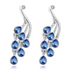 Scintillare by Sukkhi Glorious Rhodium Plated Crystals from Swarovski Dangle Pair of 3 Earring Combo For Women