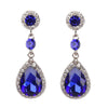 Sukkhi Glorious Rhodium Plated Crystals from Swarovski Dangle Pair of 3 Earring Combo For Women