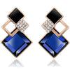 Scintillare by Sukkhi Amazing Gold and Rhodium Plated Crystals from Swarovski Dangle Pair of 3 Earring Combo For Women