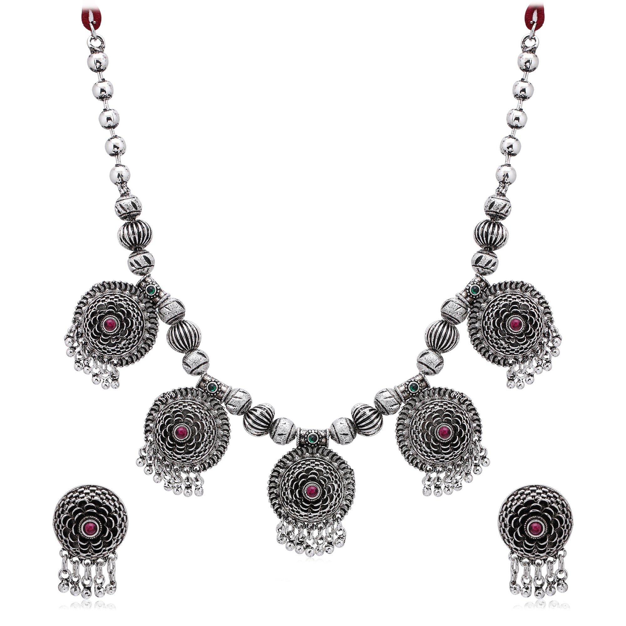 Sukkhi Dazzling Oxidised Necklace Set for Women