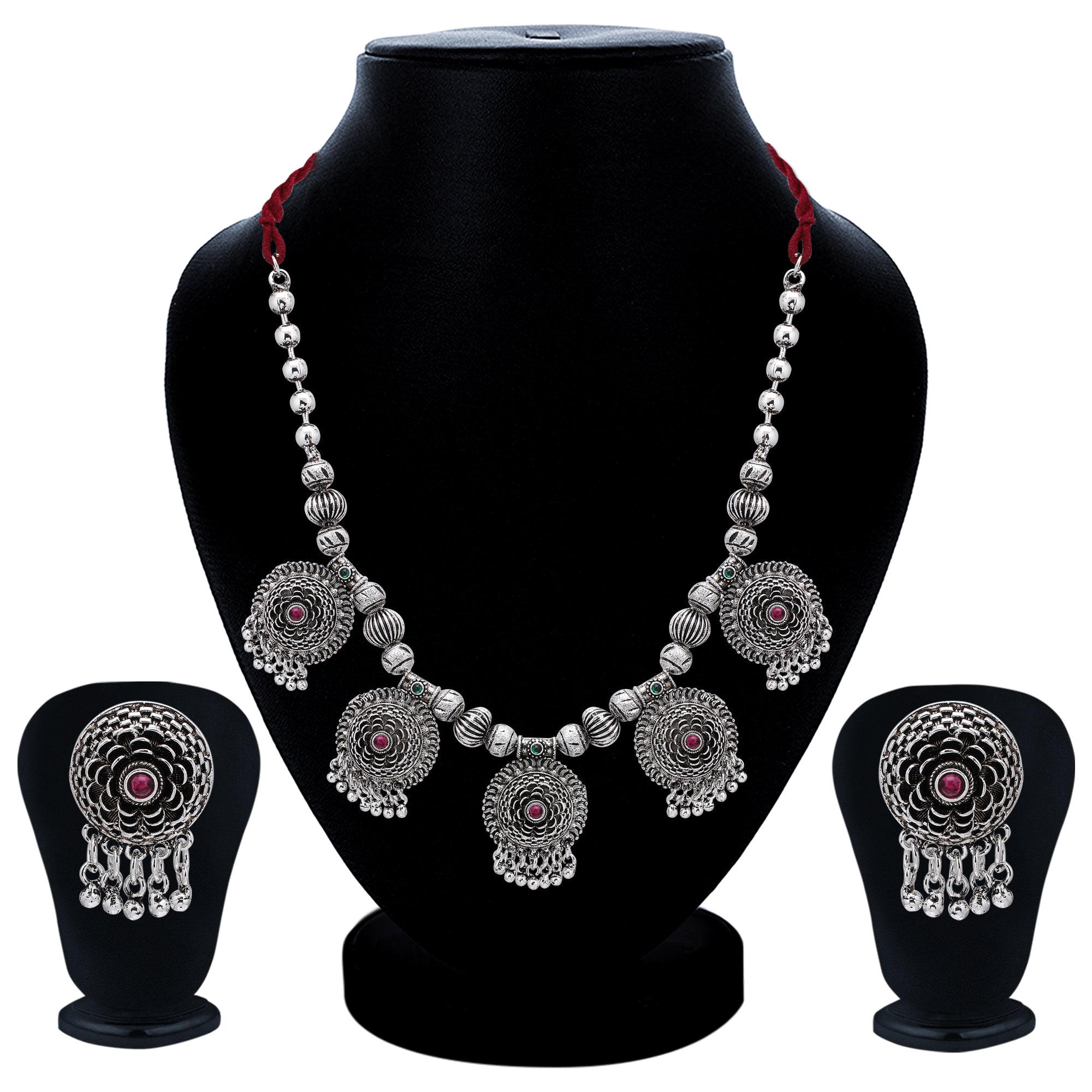 Sukkhi Dazzling Oxidised Necklace Set for Women