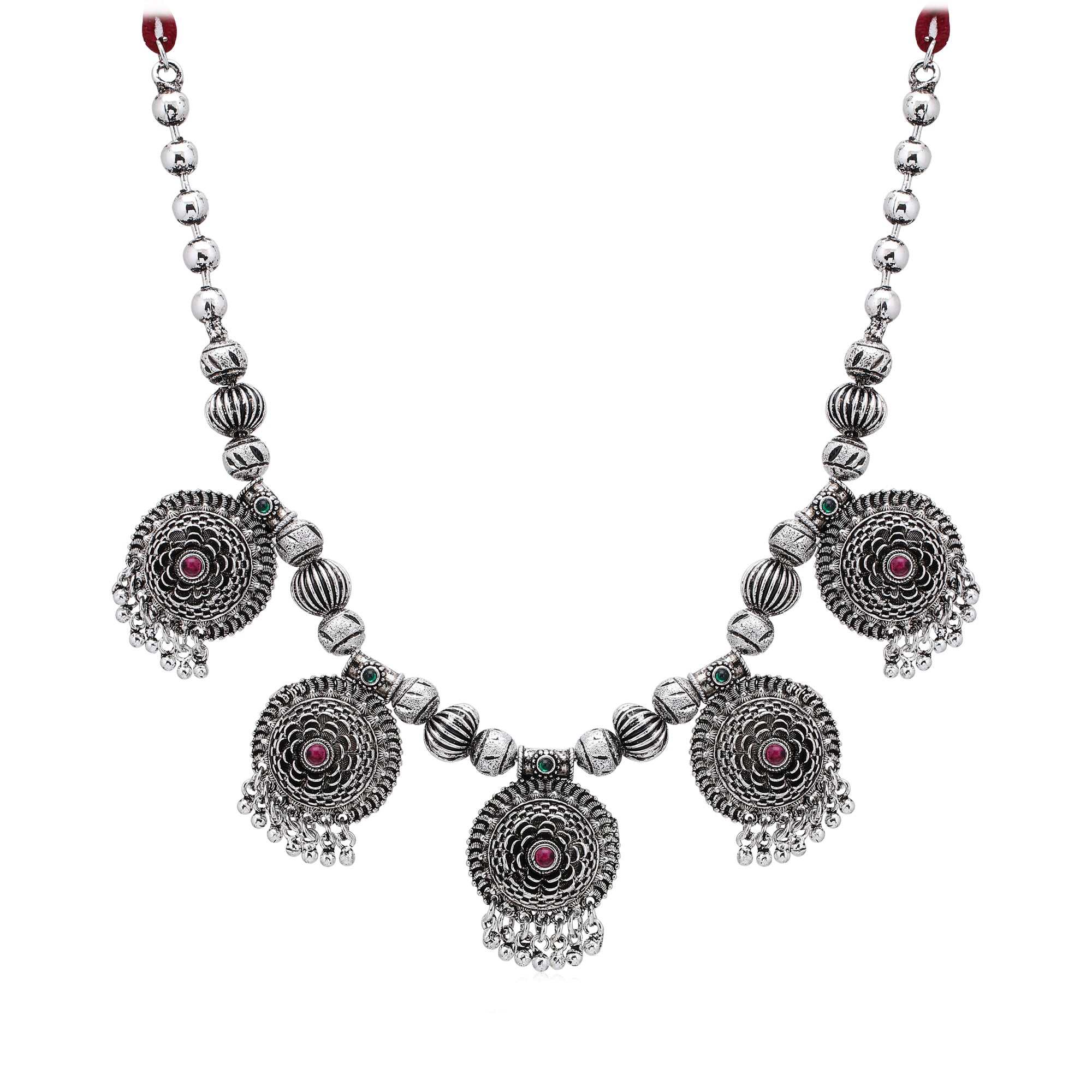Sukkhi Dazzling Oxidised Necklace Set for Women