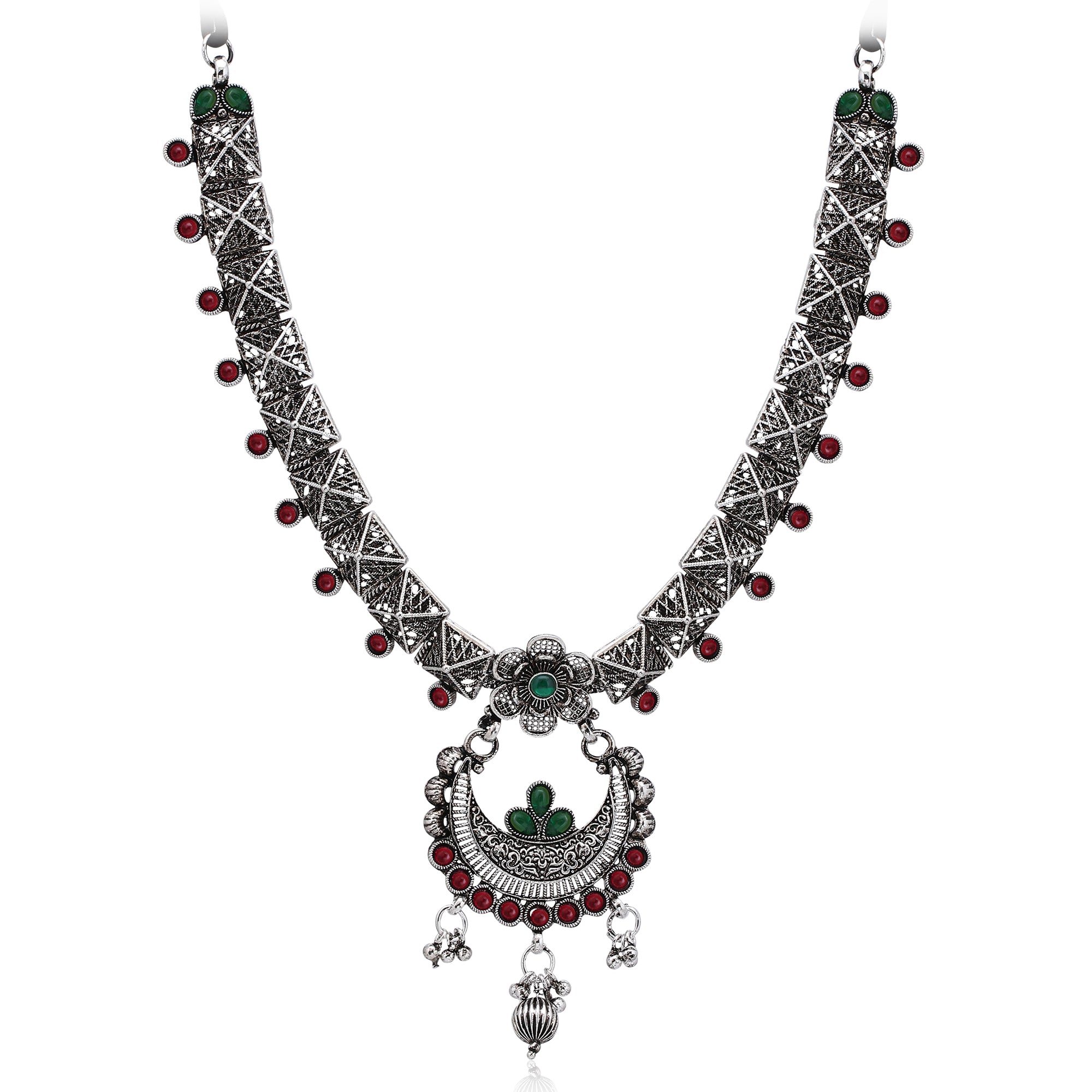 Sukkhi Ravishing Oxidised Choker Necklace Set for Women