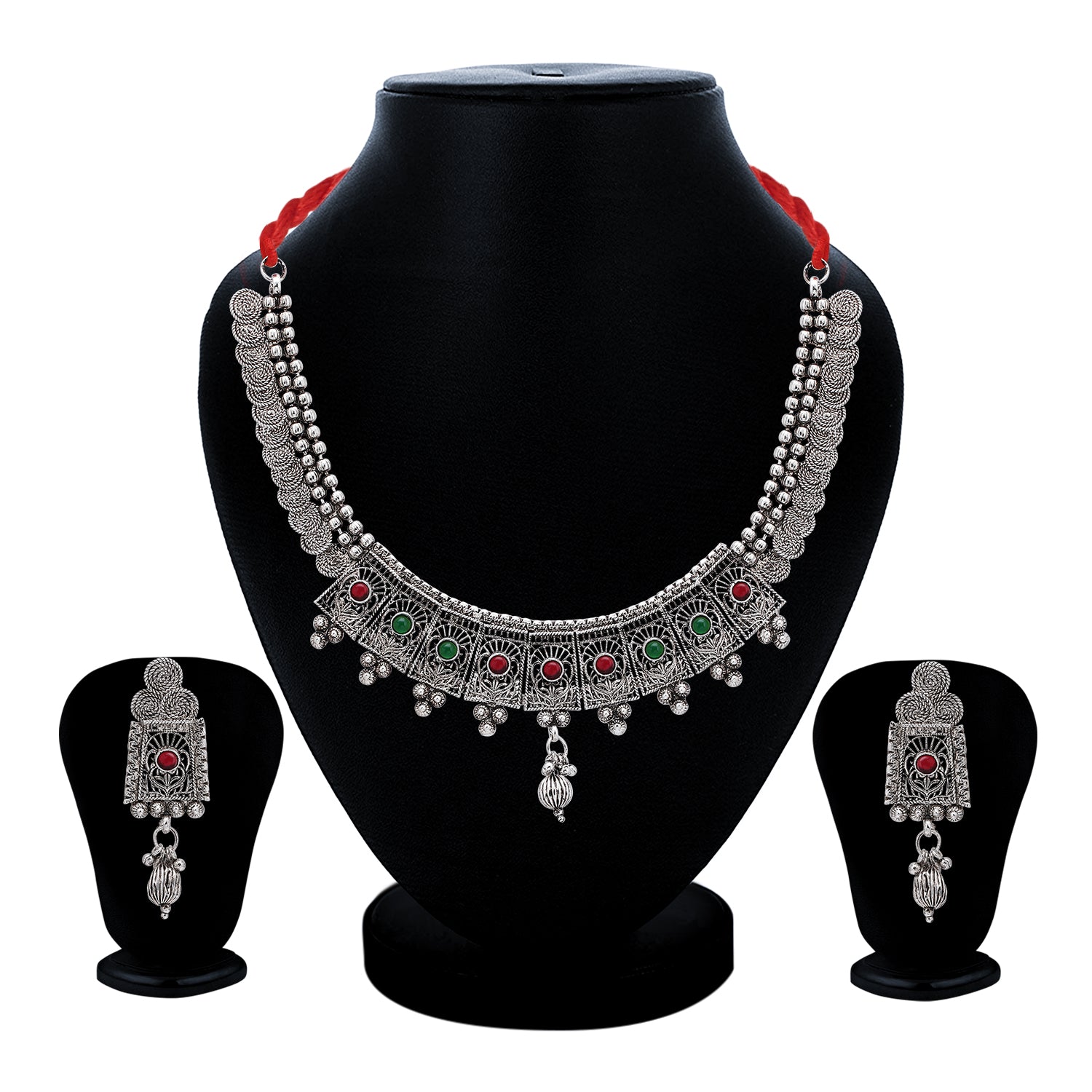 Sukkhi Sensational Oxidised Choker Necklace Set for Women