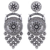 Sukkhi Eye-Catchy Oxidised Floral Chandelier Earring for Women