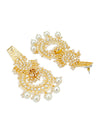 Sukkhi Splendid Pearl Gold Plated Kundan Chandbali Earring for Women