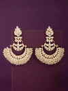 Sukkhi Marvelous Pearl Gold Plated Kundan Chandbali Earring for Women