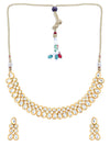 Sukkhi Glorious Gold Plated Kundan Choker Necklace Set for Women (SKR73295)