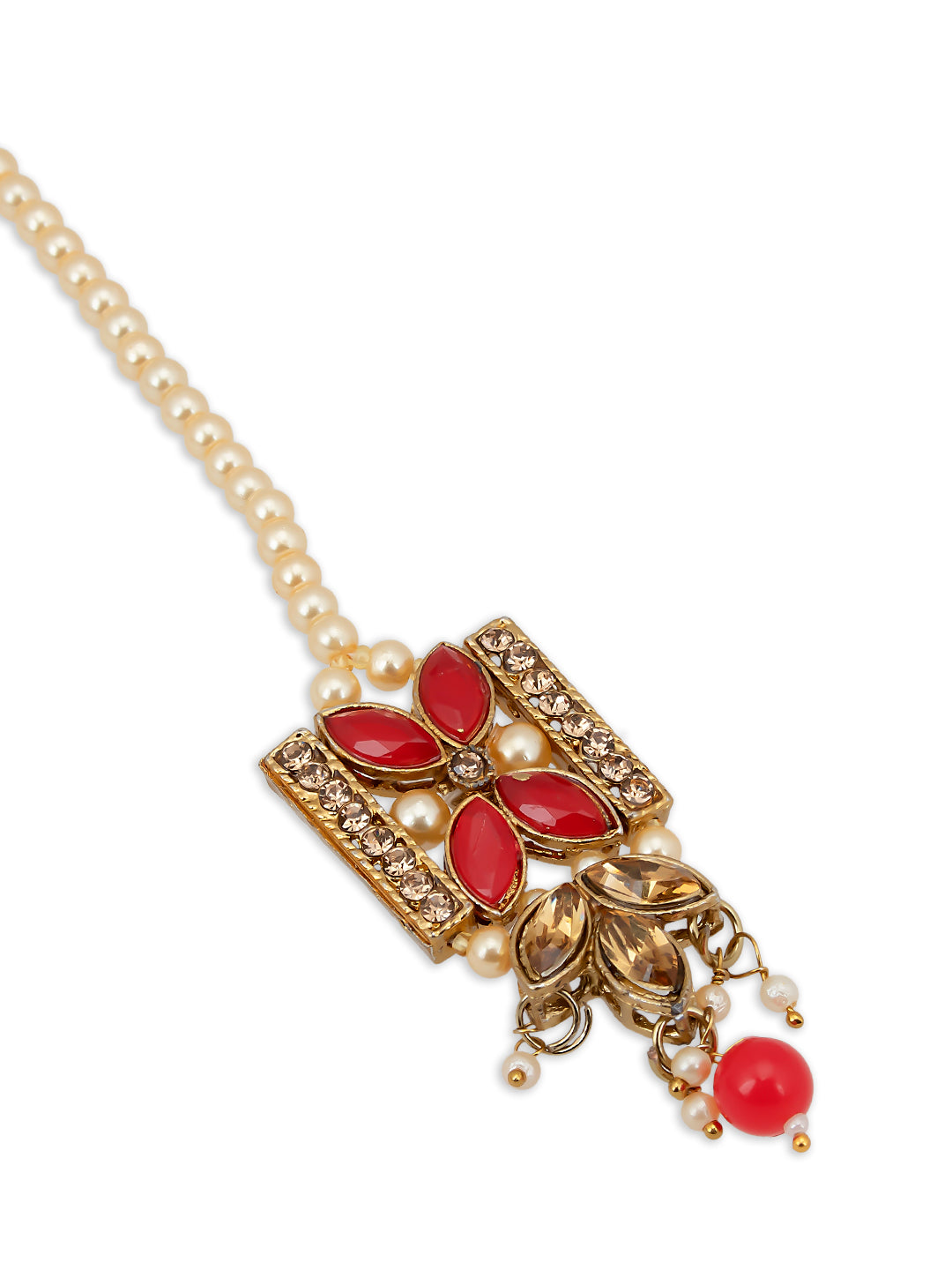 Sukkhi Pretty LCT Gold Plated Pearl Choker Necklace Set for Women