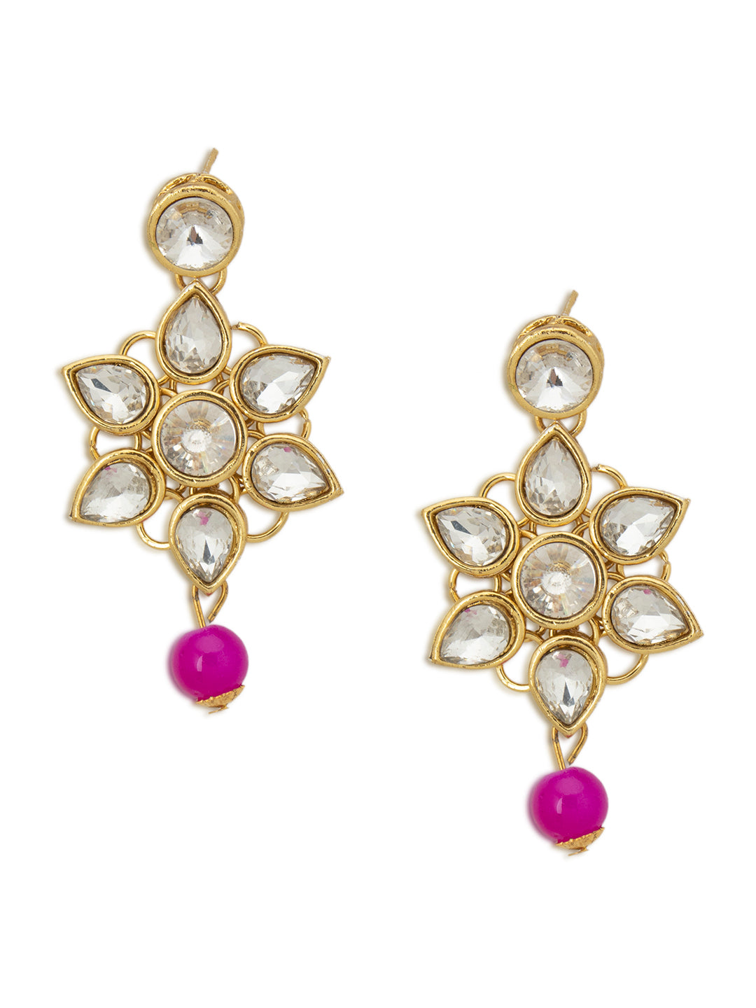 Sukkhi Exclusive Pearl Gold Plated Kundan Long Haram Necklace Set for Women