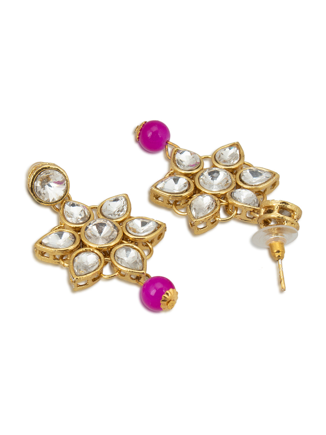 Sukkhi Exclusive Pearl Gold Plated Kundan Long Haram Necklace Set for Women