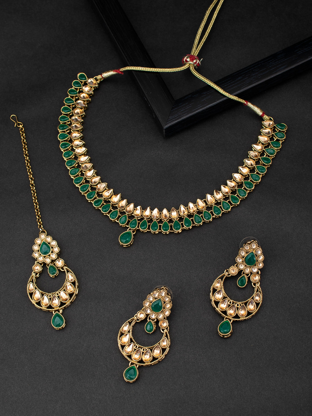 Sukkhi Stylish LCT Gold Plated Choker Necklace Set for Women (SKR73335)