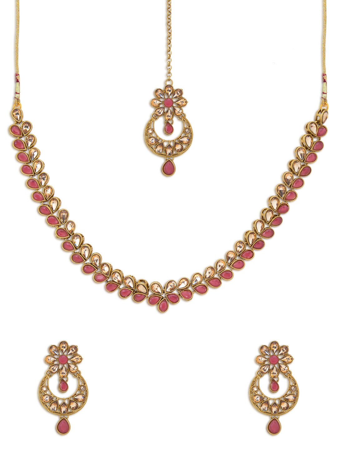 Sukkhi Lovely LCT Gold Plated Choker Necklace Set for Women