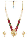 Sukkhi Amazing Pearl Gold Plated Kundan Long Haram Necklace Set for Women