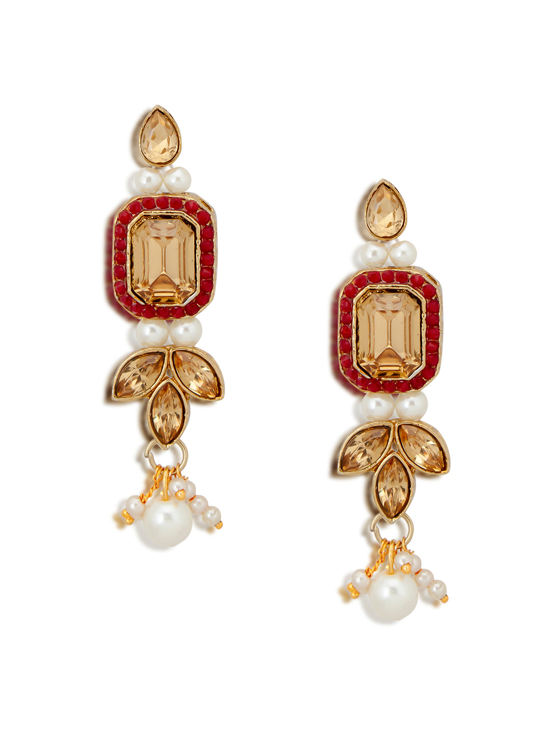 Sukkhi Beautiful LCT Gold Plated Pearl Choker Necklace Set for Women