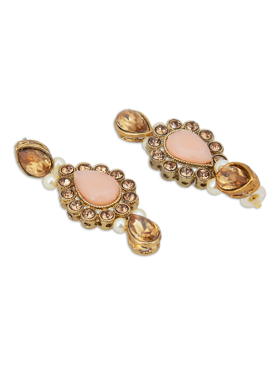 Sukkhi Lavish LCT Gold Plated Pearl Choker Necklace Set for Women