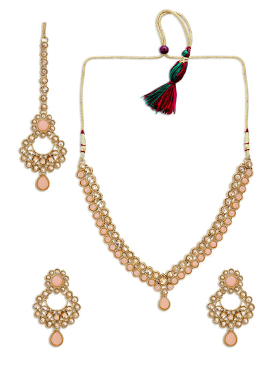 Sukkhi Astonish LCT Gold Plated Choker Necklace Set for Women