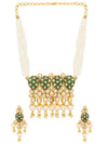 Sukkhi Amazing Pearl Gold Plated Kundan Meenakari Necklace Set for Women