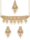 Sukkhi Splendid LCT Gold Plated Pearl Choker Necklace Set for Women