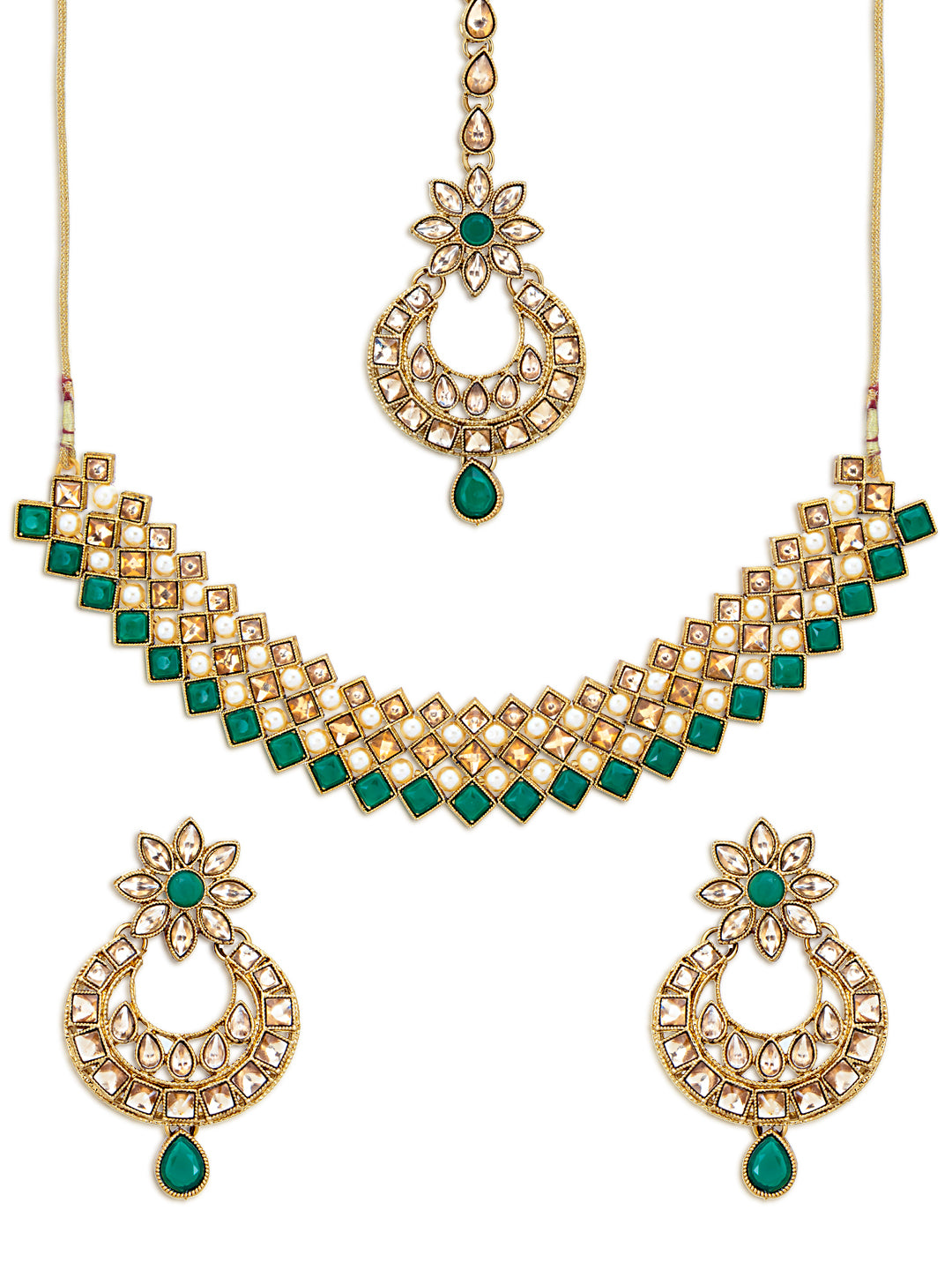 Sukkhi Stunning LCT Gold Plated Choker Necklace Set for Women (SKR73359)