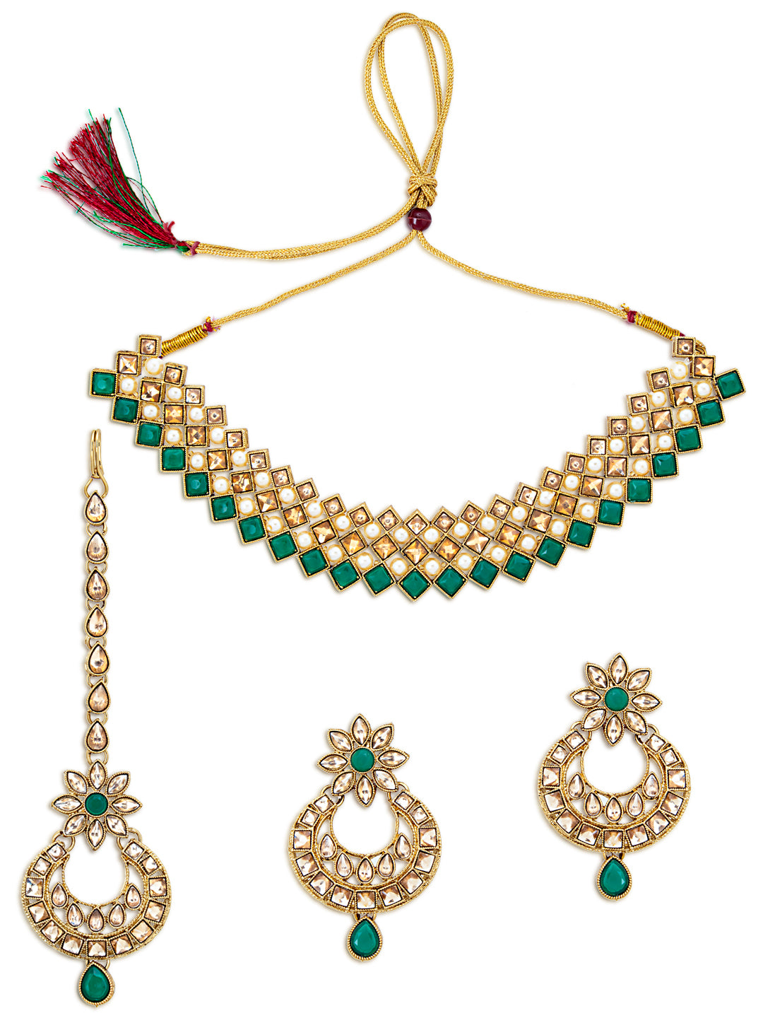 Sukkhi Stunning LCT Gold Plated Choker Necklace Set for Women (SKR73359)