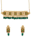 Sukkhi Classic Gold Plated Kundan Choker Necklace Set for Women (SKR74676)