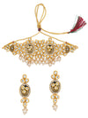 Sukkhi Glossy Pearl Gold Plated Kundan Choker Necklace for Women