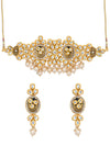 Sukkhi Glossy Pearl Gold Plated Kundan Choker Necklace for Women