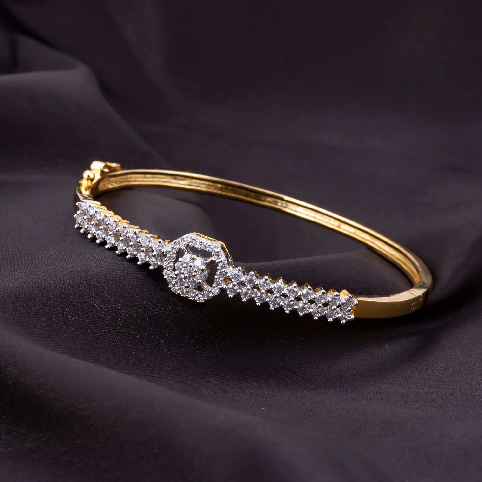 Designer Trendy 18k Gold Kada  Bracelet for Girls and Women