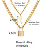 Scintillare by Sukkhi Spectacular Multi Layered Gold Plated Lock and Key Necklace for Women