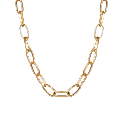 Scintillare by Sukkhi Wavy Gold Plated Box Chain Necklace for Women