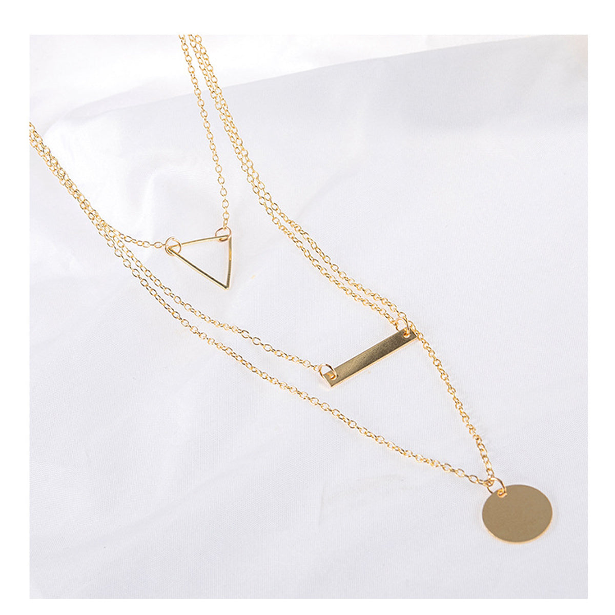 Scintillare by Sukkhi Ravishing Geometric Multi Layered Gold Plated Necklace for Women