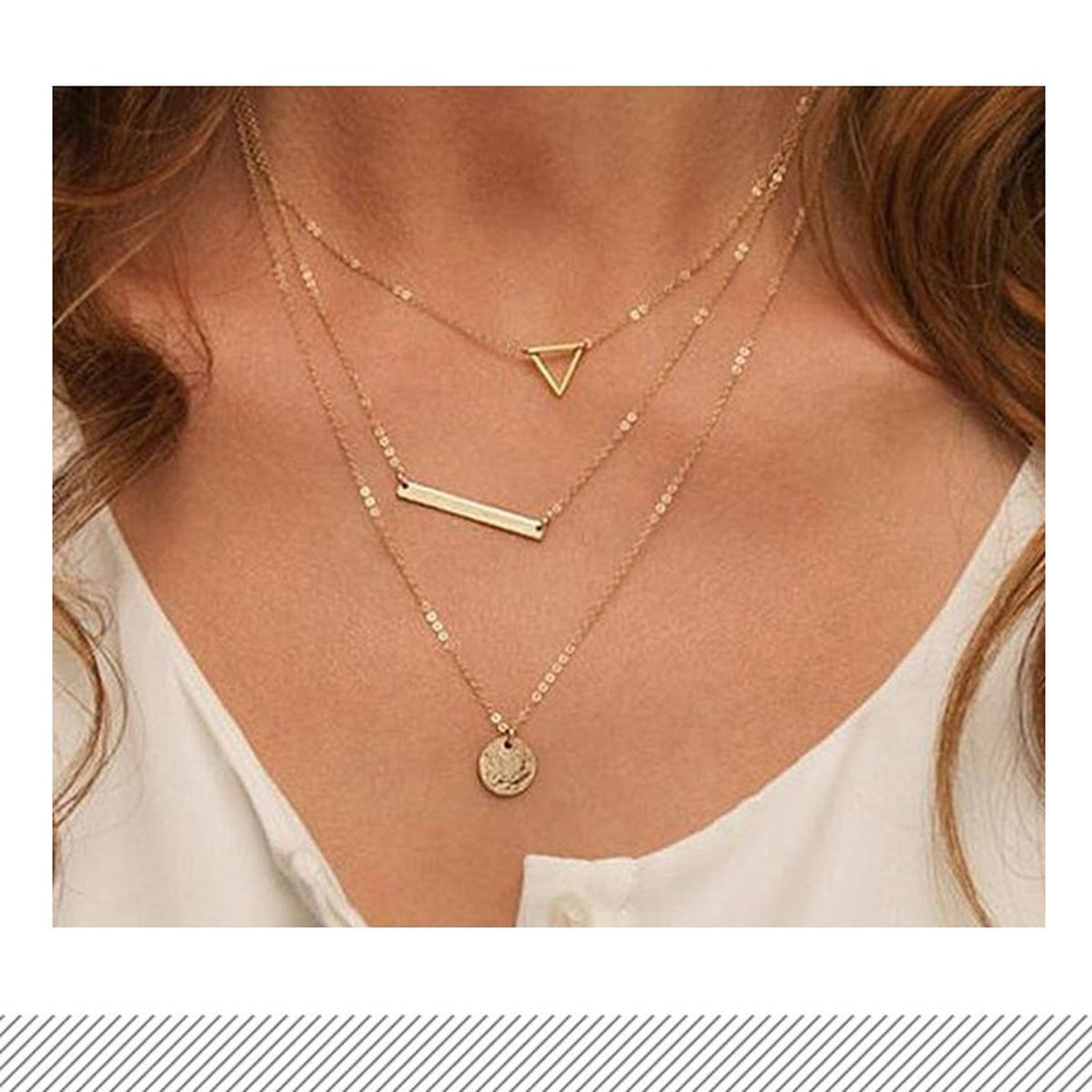 Scintillare by Sukkhi Ravishing Geometric Multi Layered Gold Plated Necklace for Women