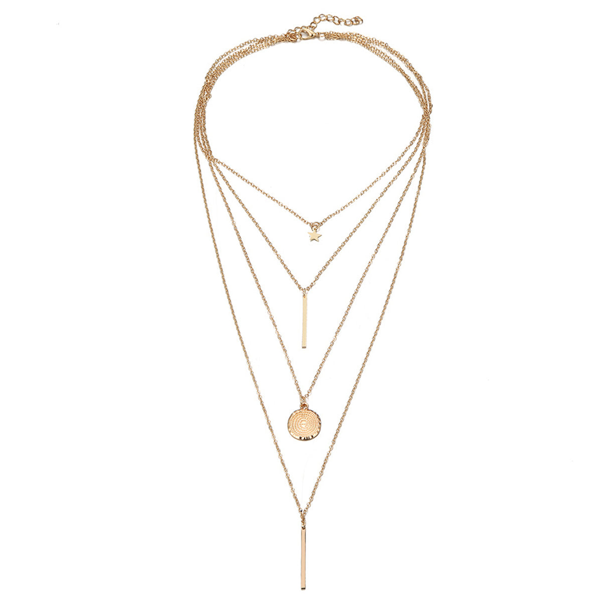 Scintillare by Sukkhi Lavish Gold Plated Multi Layered Necklace for Women