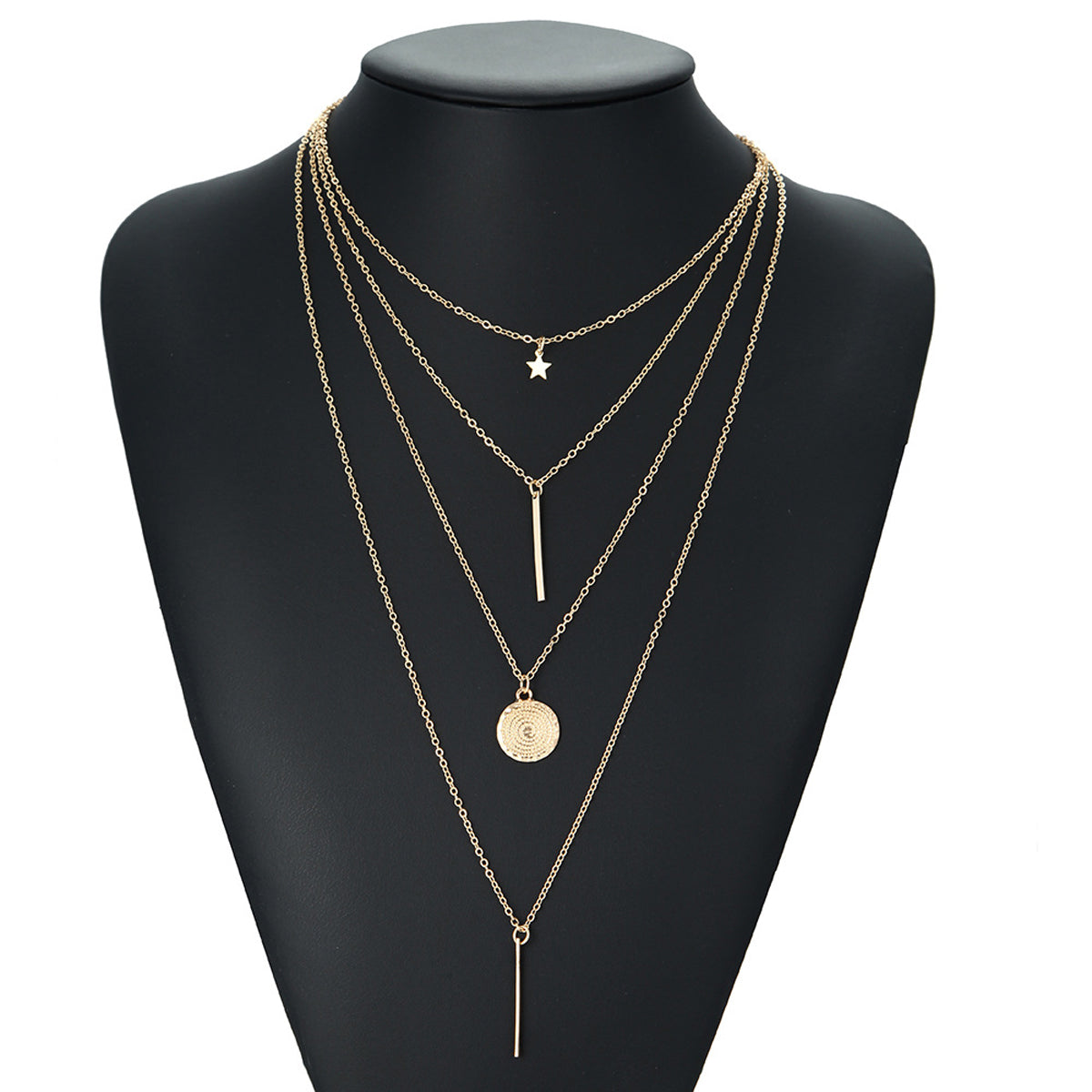 Scintillare by Sukkhi Lavish Gold Plated Multi Layered Necklace for Women