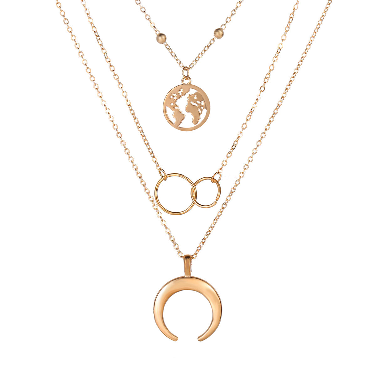 Scintillare by Sukkhi Fascinating Gold Plated Tripal Layered Necklace for Women