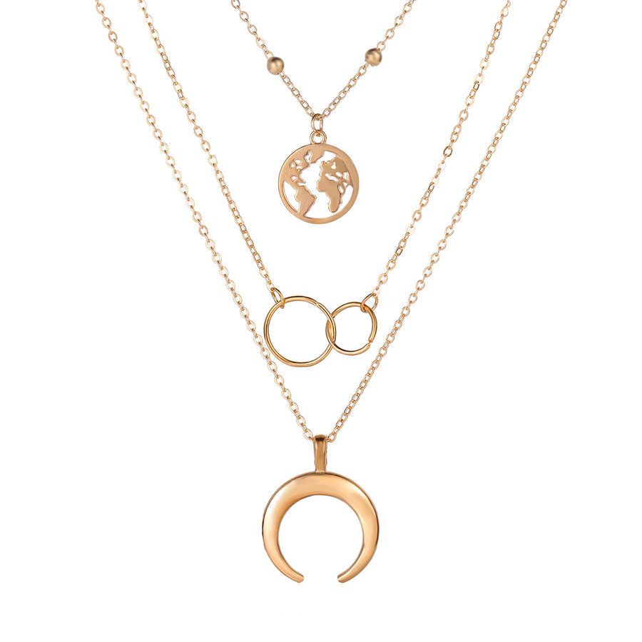 Scintillare by Sukkhi Fascinating Gold Plated Tripal Layered Necklace for Women