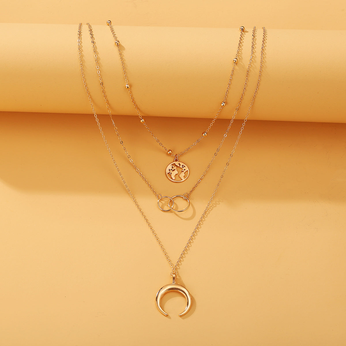 Scintillare by Sukkhi Fascinating Gold Plated Tripal Layered Necklace for Women