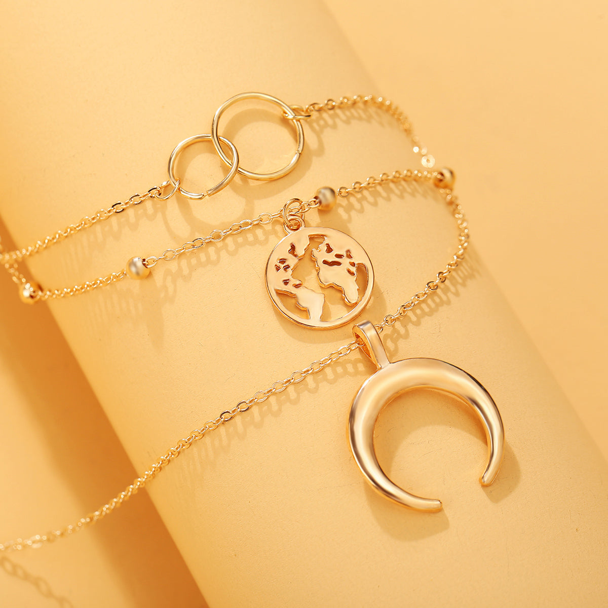 Scintillare by Sukkhi Fascinating Gold Plated Tripal Layered Necklace for Women