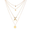 Scintillare by Sukkhi Gold Plated Delicate Moon Multi Layered Necklace for Women