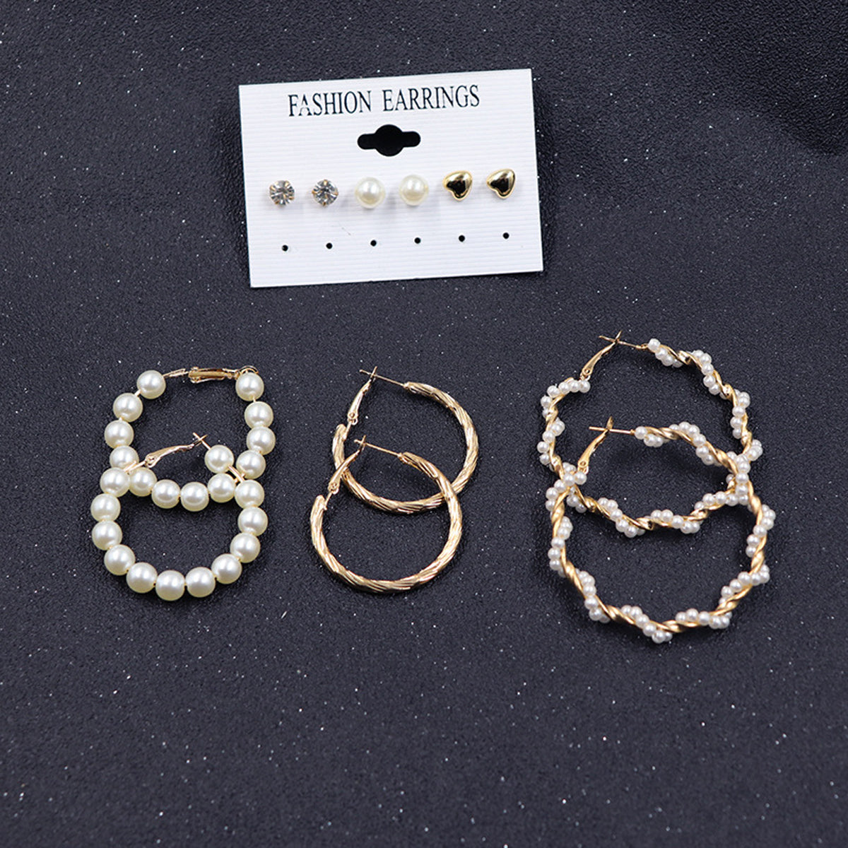 Scintillare by Sukkhi Exclusive Gold Plated Pearl Hoop & Stud Earring Set for Women